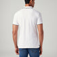 Men's Solid Slim Fit Polo T-Shirt - Back View