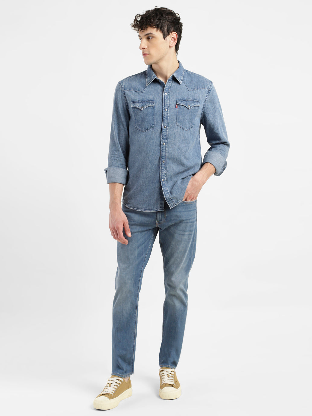 Men's Solid Slim Fit Shirt - 7bbb36f2-e2ba-4868-82f2-879075290336 View