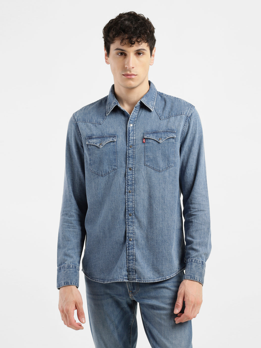 Men's Solid Slim Fit Shirt - 57de92a3-74bd-4f7e-a21a-06b1b3befd10 View