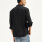 Men's Solid Regular Fit Denim Shirt