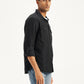 Men's Solid Regular Fit Denim Shirt