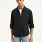 Men's Solid Regular Fit Denim Shirt