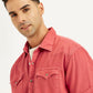 Men's Solid Slim Fit Denim Shirt