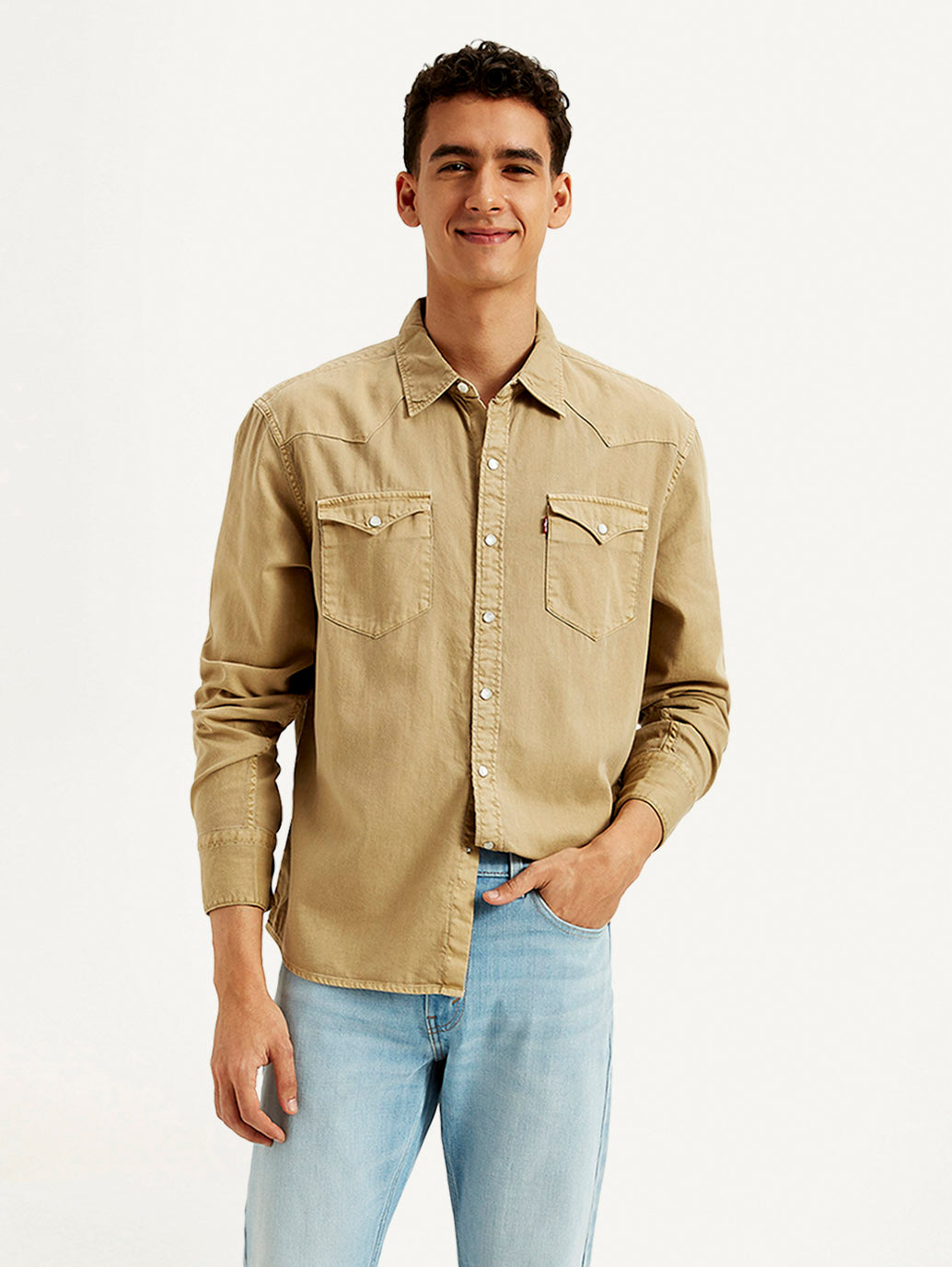 Men's Solid Dyed Slim Fit Shirt