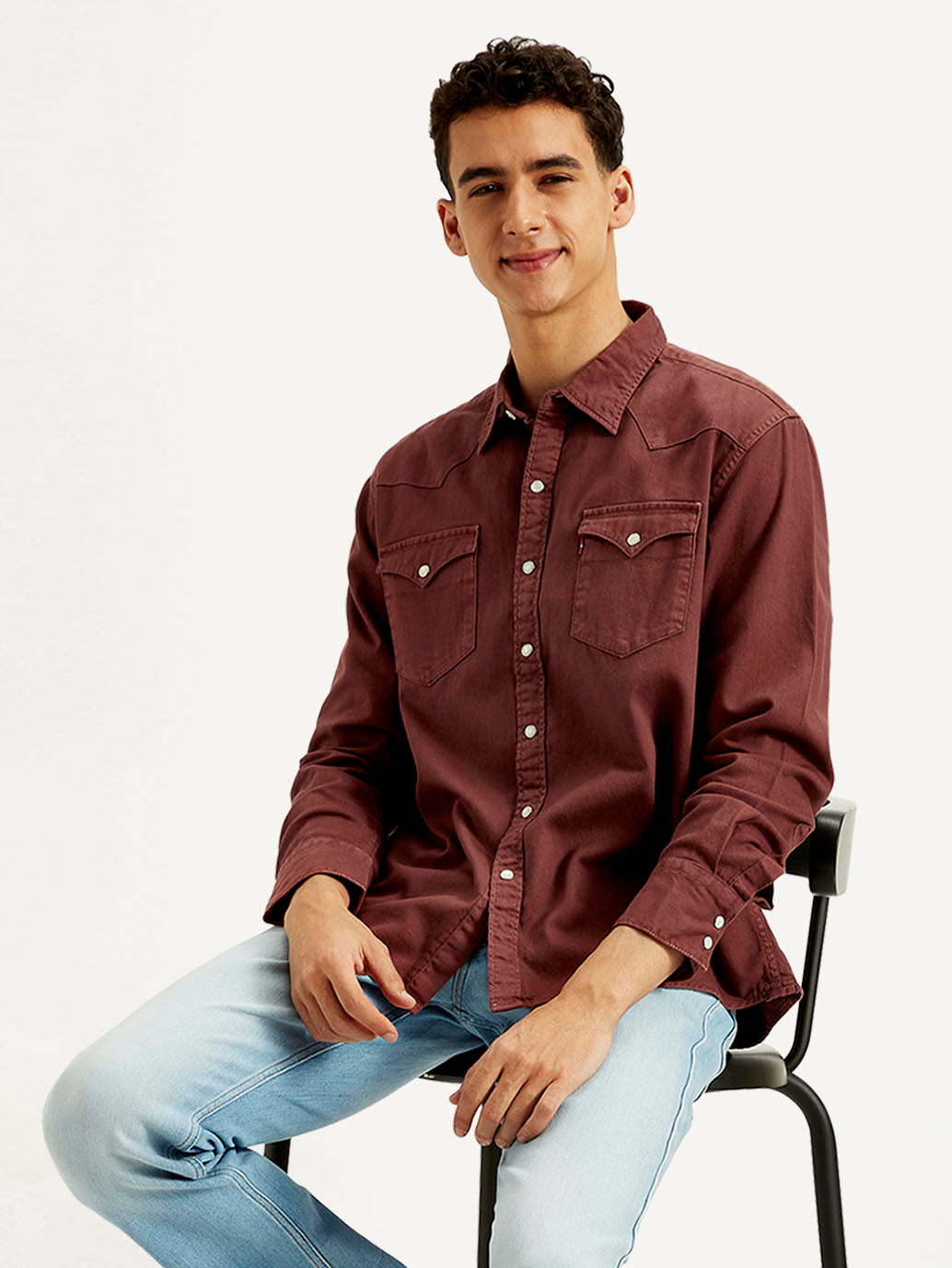 Men's Solid Dyed Slim Fit Shirt