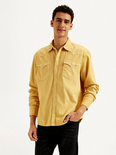 Men's Solid Dyed Slim Fit Shirt