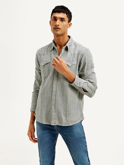 levi's Men's Striped Slim Fit Shirt-picture-40