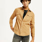 Men's Solid Overdyed Slim Fit Shirt - Elevated View
