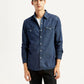 Men's Solid Indigo Slim Fit Shirt - Styleshot View