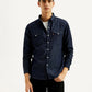 Men's Solid Slim Fit Denim Shirt - Styleshot View