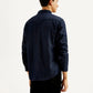 Men's Solid Slim Fit Denim Shirt - Back View