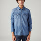 Men's Solid Slim Fit Shirt - Front View