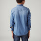Men's Solid Slim Fit Shirt - Back View