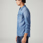 Men's Solid Slim Fit Shirt - Side View