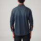 Men's Solid Slim Fit Denim Shirt - Back View