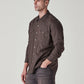 Men's Solid Slim Fit Denim Overdyed Shirt - Side View