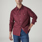 Men's Solid Slim Fit Overdyed Denim Shirt - Styleshot View