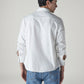 Men's Solid Slim Fit Denim Shirt - Back View