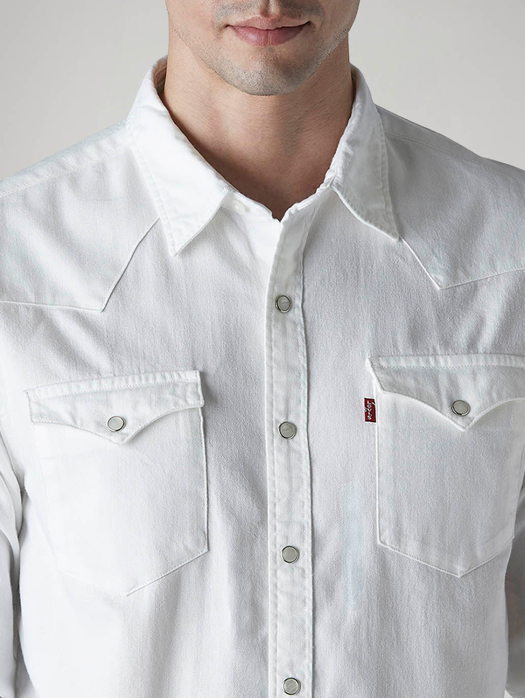Men's Solid Slim Fit Denim Shirt - 20 View