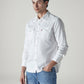 Men's Solid Slim Fit Denim Shirt - Side View