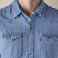 Men's Solid Regular Fit Denim Shirt - 94d5dc01-61f0-4283-977c-49ca514f7174 View
