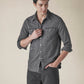 Men's Solid Regular Fit Denim Shirt - c75cdf7d-2437-4d3d-a2ec-6f22d303a15d View