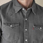 Men's Solid Regular Fit Denim Shirt - 8ffb6ae7-c031-4dd0-9b63-7f3088ce0ddd View