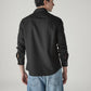 Men's Solid Regular Fit Denim Shirt - Back View