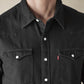Men's Solid Regular Fit Denim Shirt - 85d24200-ae2f-48ef-8875-5330902c28f2 View