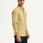 Men's Checkered Slim Fit Corduroy Shirt - Side View