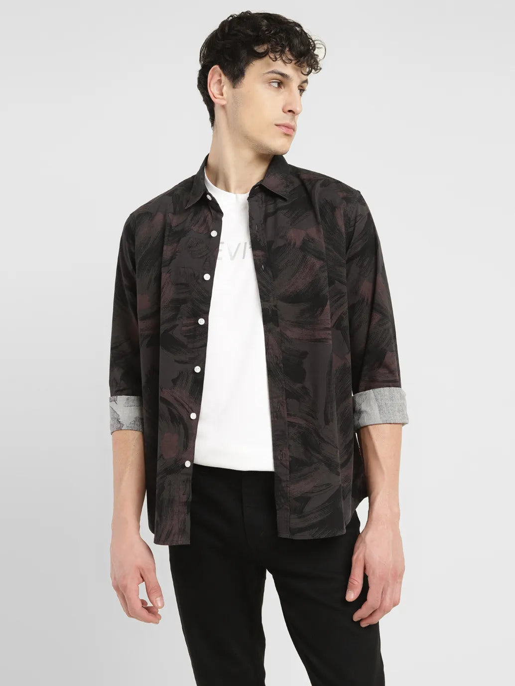 Men's Abstract Slim Fit Shirt