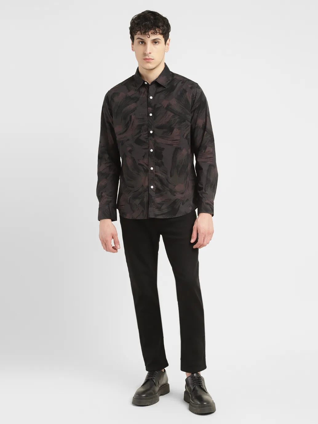 Men's Abstract Slim Fit Shirt