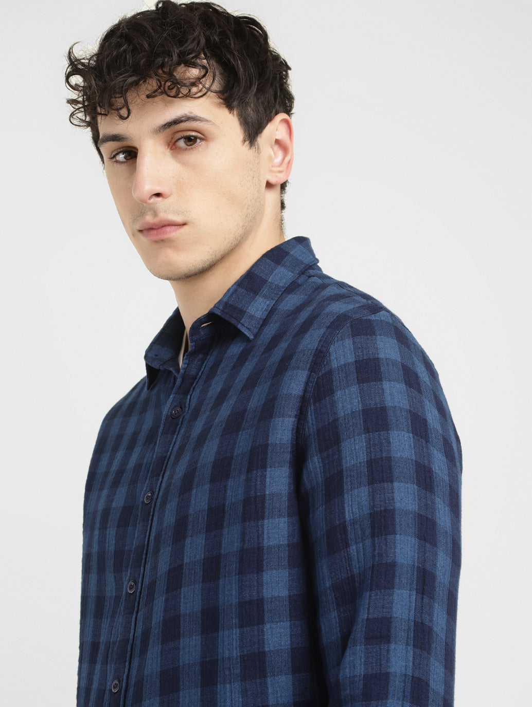 Men's Checkered Slim Fit Shirt