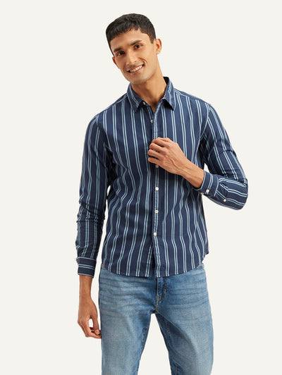 Men's Striped Slim Fit Shirt