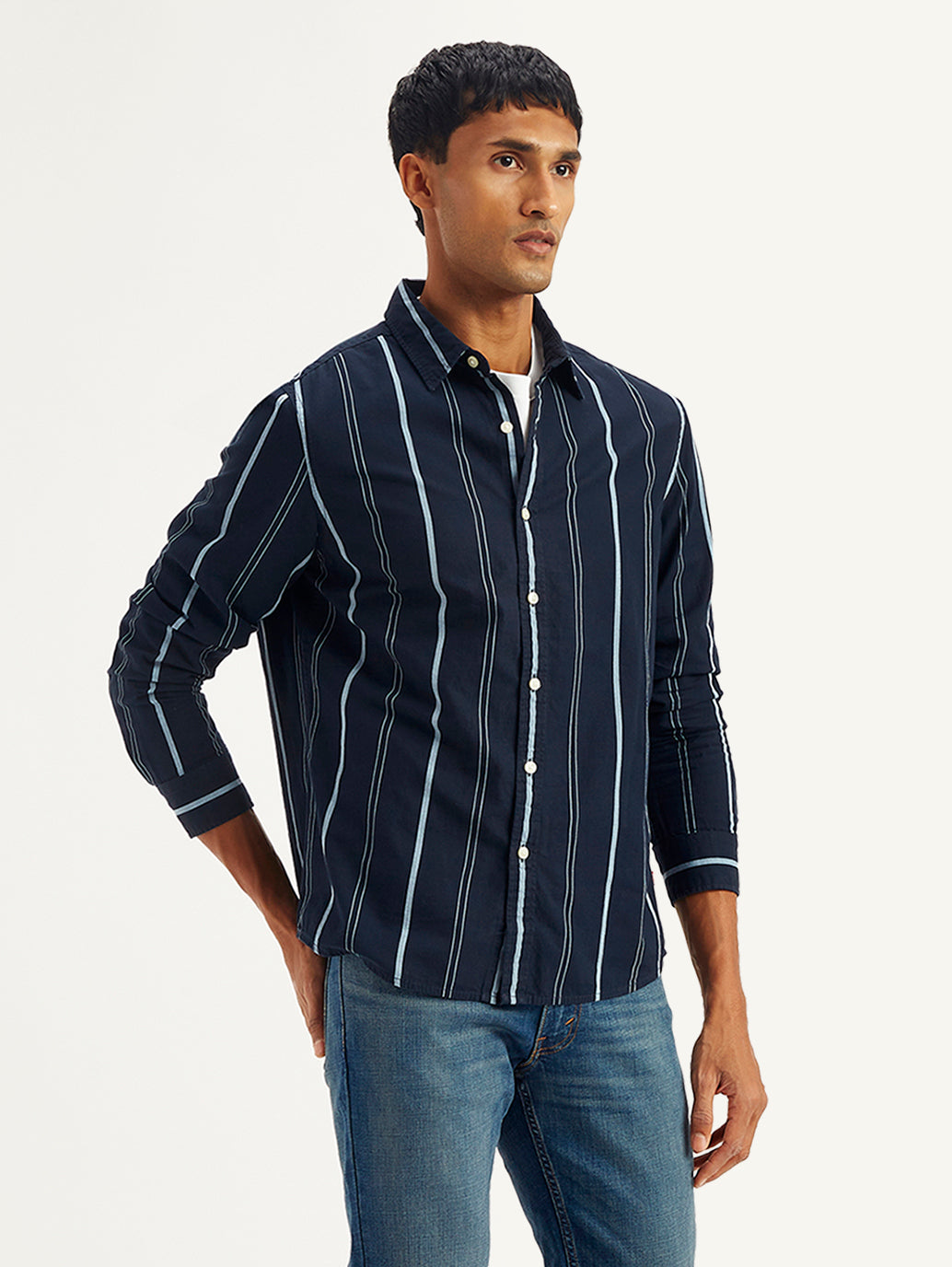 Men's Striped Slim Fit Shirt