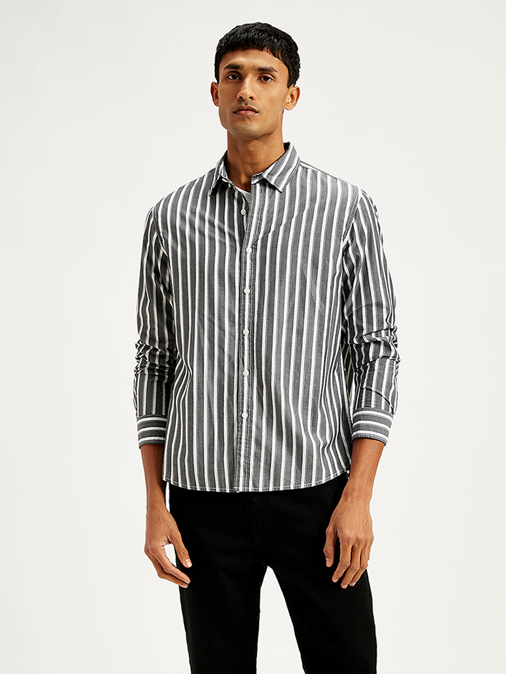 Men's Striped Slim Fit Shirt