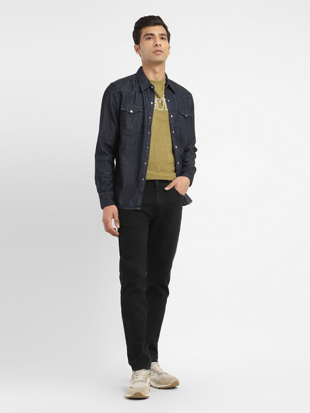 Men's 511 Black Slim Fit Mid Rise Jeans