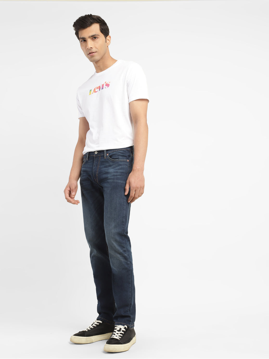 Men's 511 Blue Slim Fit Mid Rise Jeans
