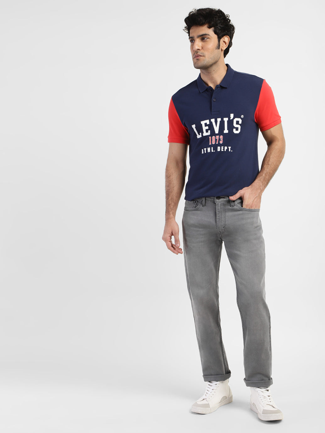 Men's 511 Grey Slim Fit Mid Rise Jeans