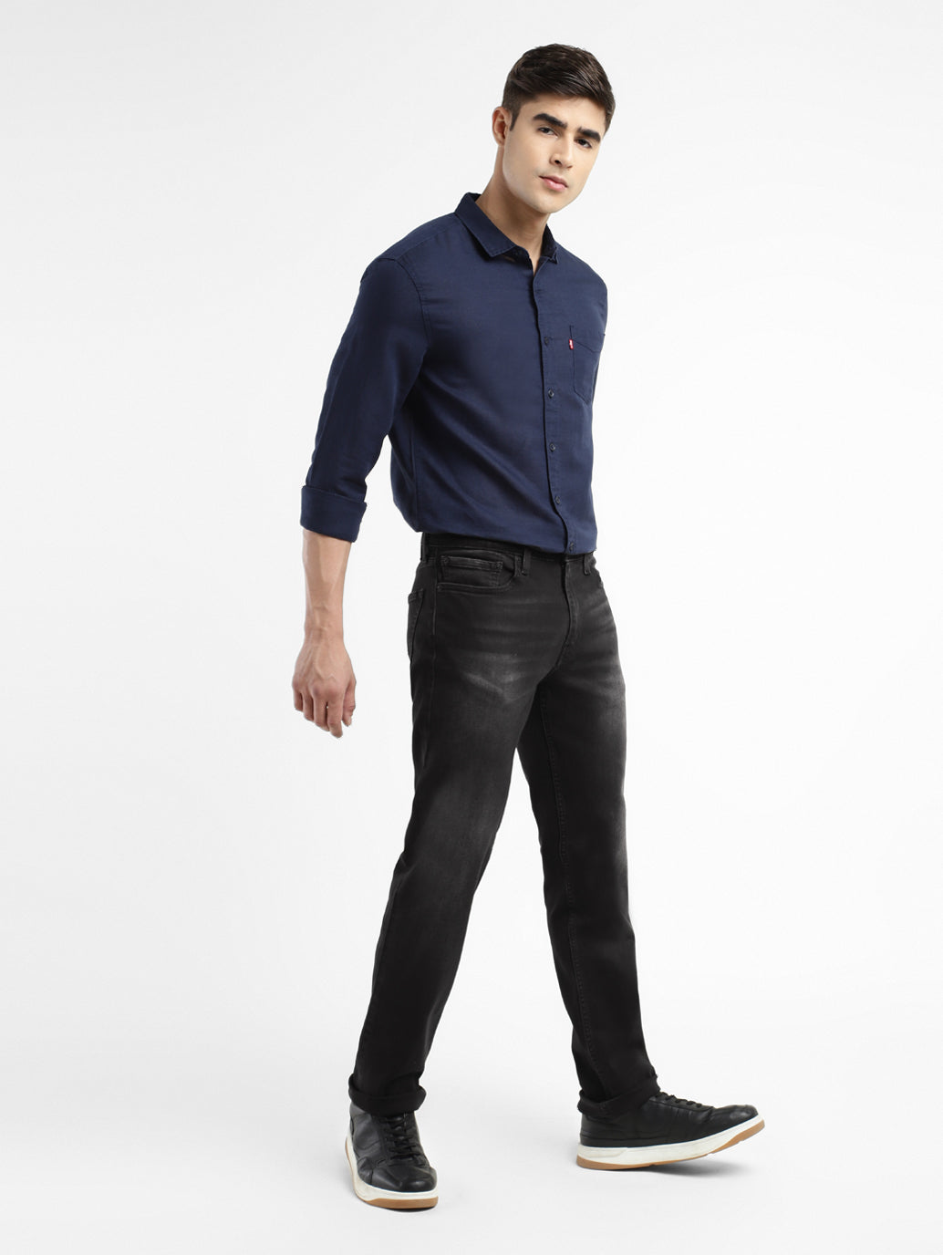 Men's 511 Black Slim Fit Mid Rise Jeans
