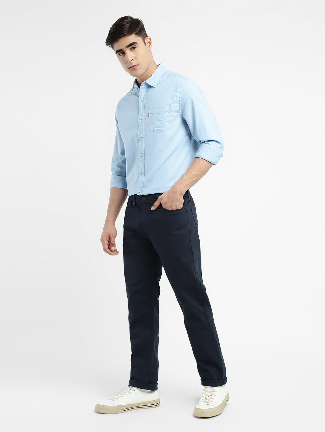 Men's 511 Blue Slim Fit Mid Rise Jeans