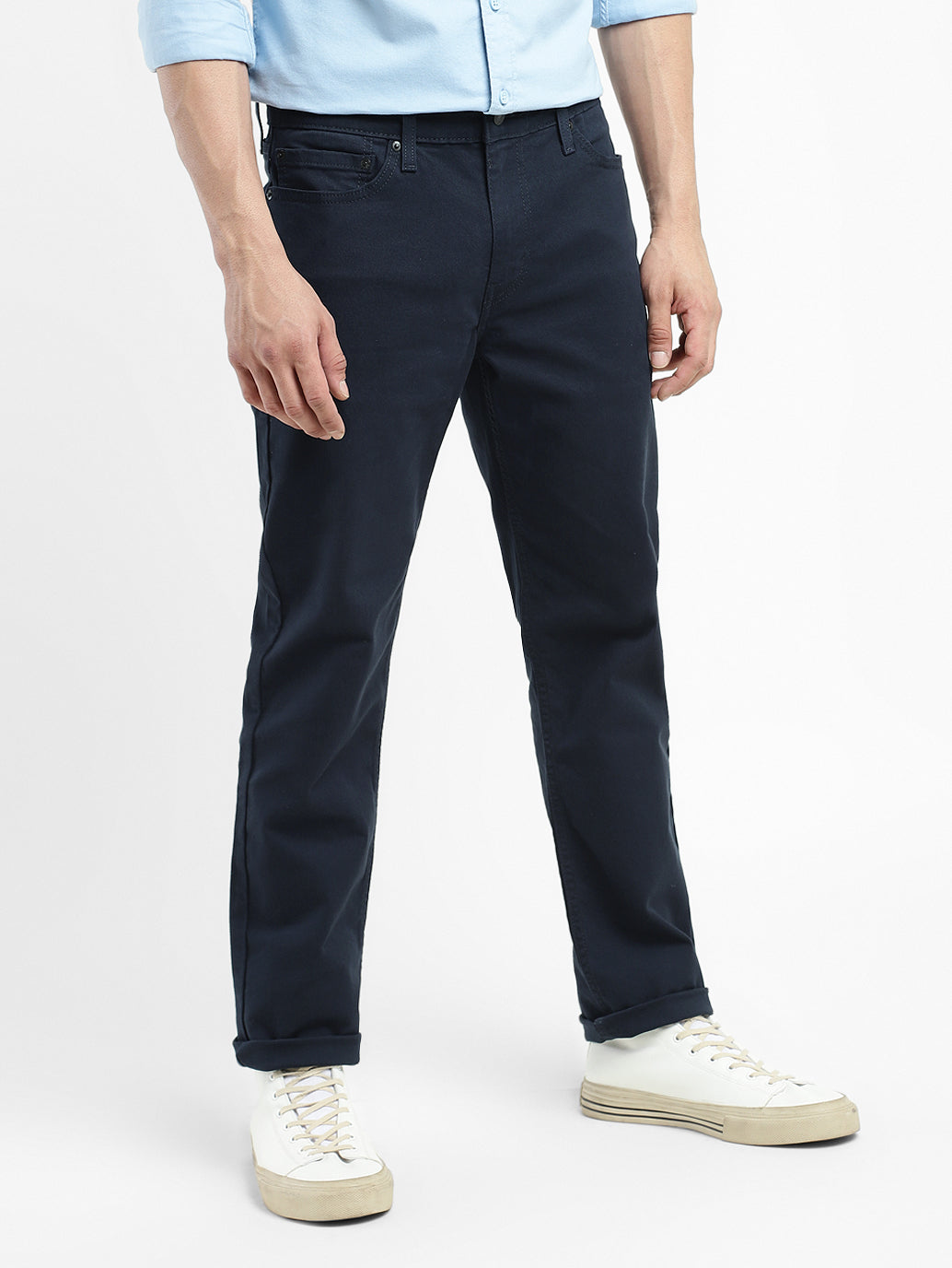Men's 511 Blue Slim Fit Mid Rise Jeans - 8eaacb68-f3f4-421e-9205-645d1021e1b4 View