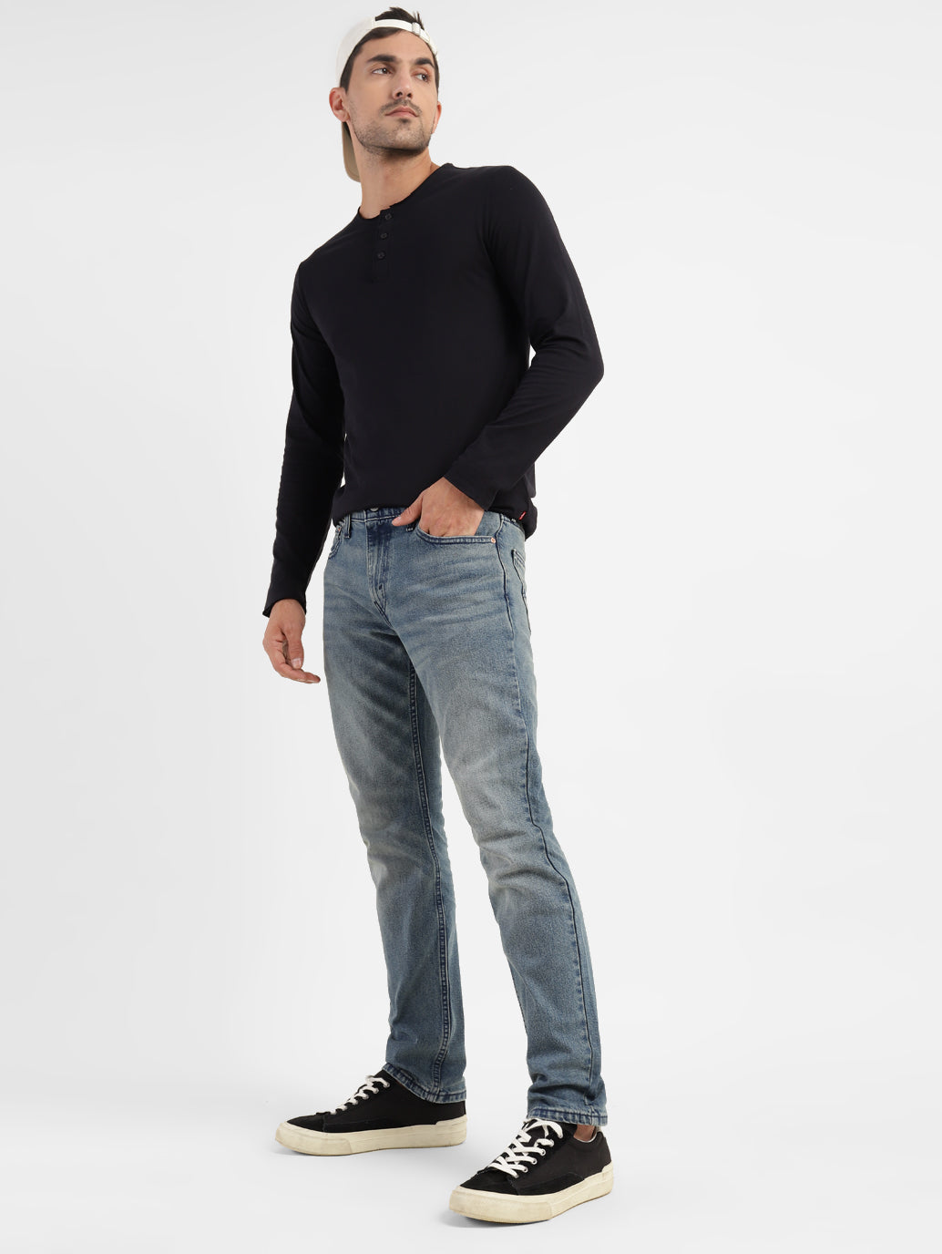 Men's 511 Blue Slim Fit Mid Rise Jeans