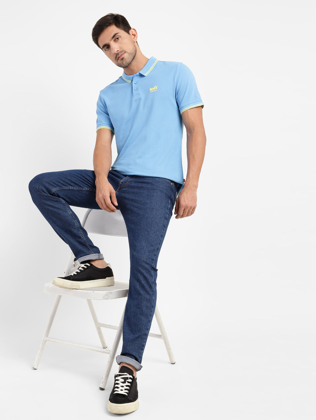 Men's 511 Blue Slim Fit Mid Rise Jeans