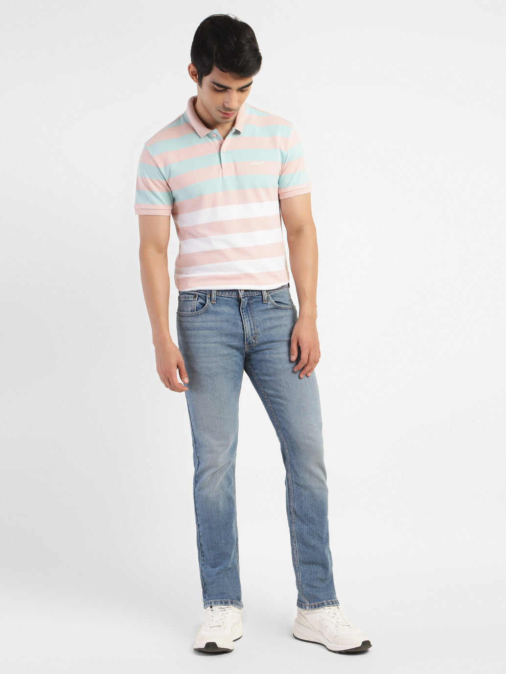 Men's 511 Blue Slim Fit Mid Rise Jeans