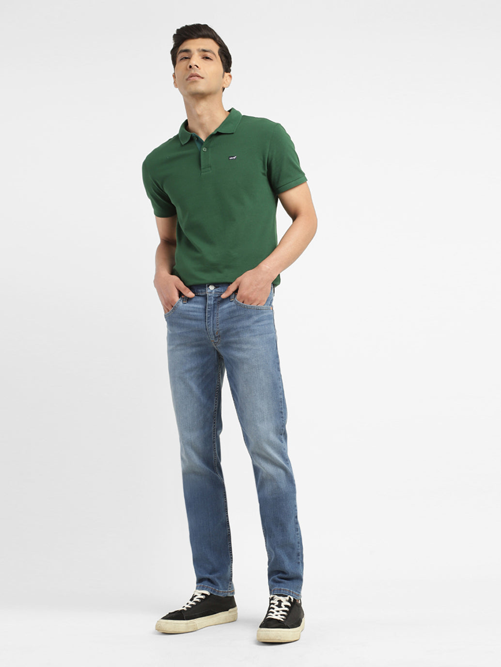 Men's 511 Blue Slim Fit Mid Rise Jeans