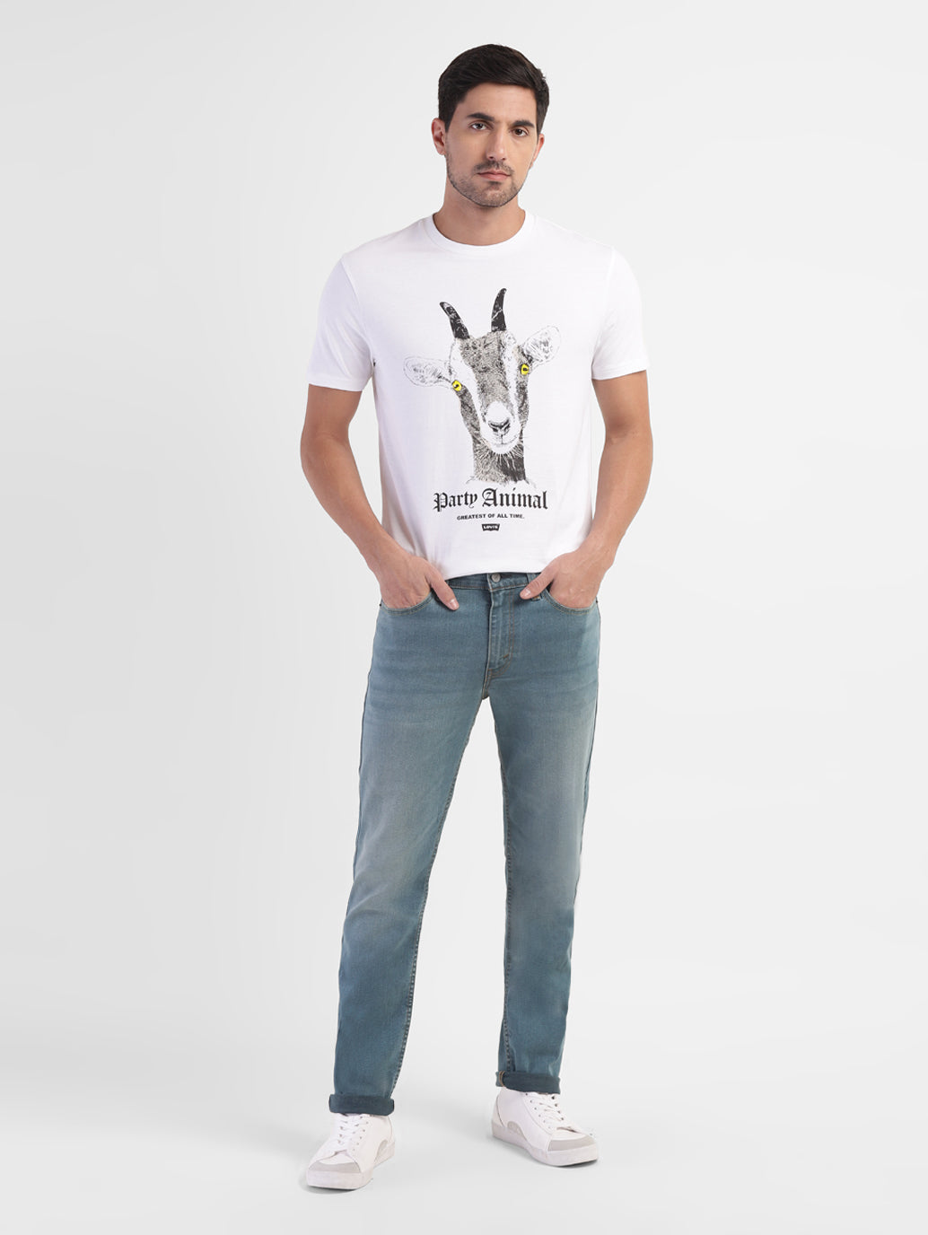 Men's 511 Blue Slim Fit Mid Rise Jeans