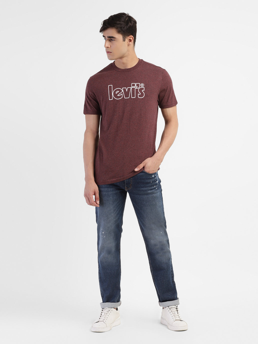 Men's 511 Blue Slim Fit Mid Rise Jeans