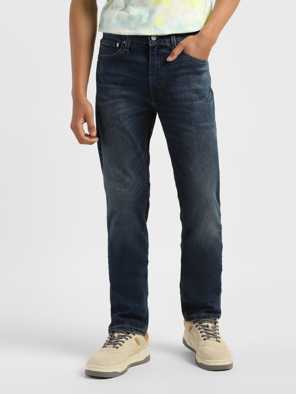 Men's 511 Blue Slim Fit Mid Rise Jeans