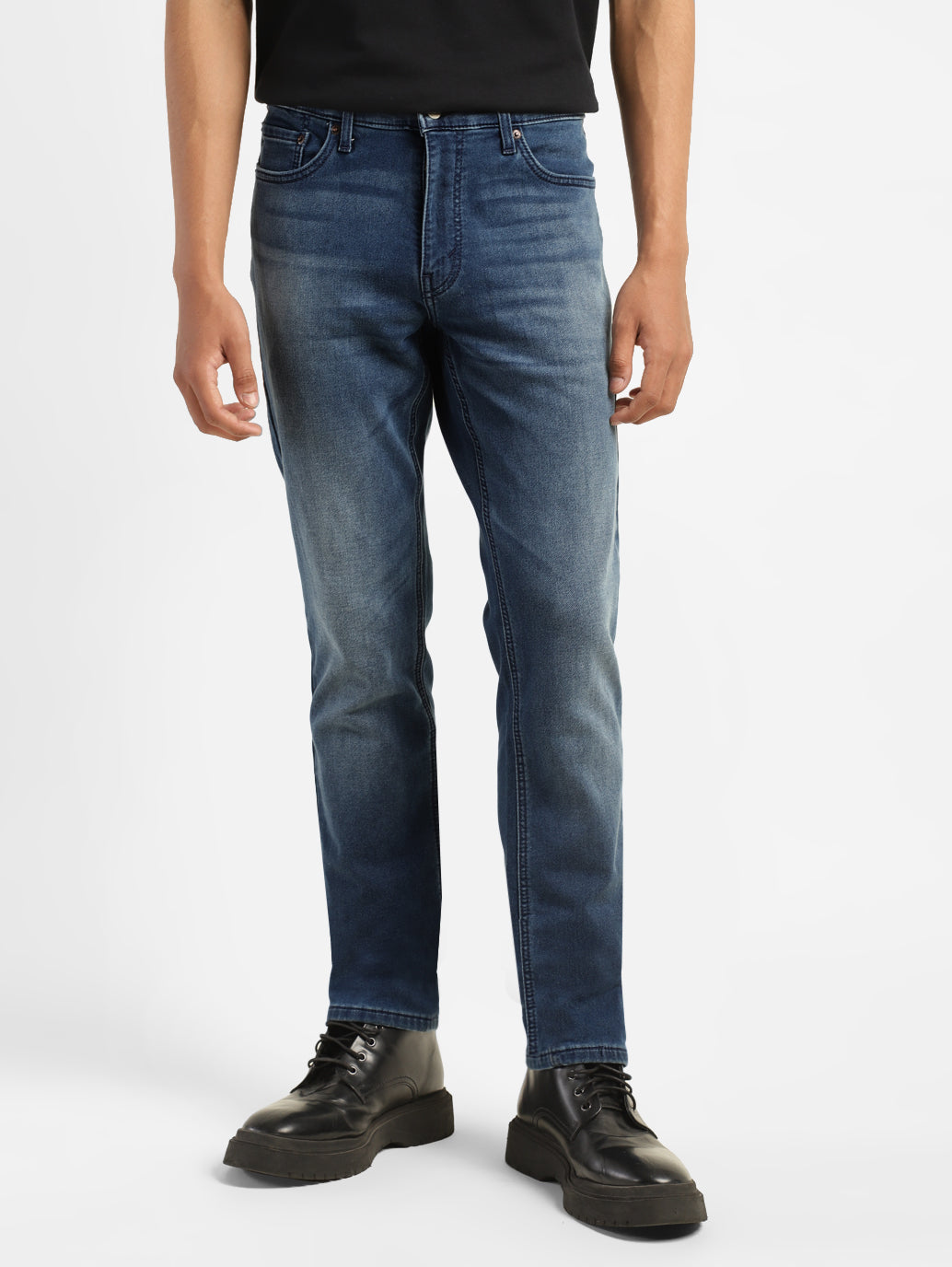 Men's 511 Blue Slim Fit Mid Rise Jeans